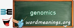 WordMeaning blackboard for genomics